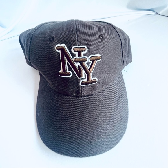 NWOT New York NY Baseball Solid Brown Cap Adjustable Hat - Men, Women - Picture 6 of 6